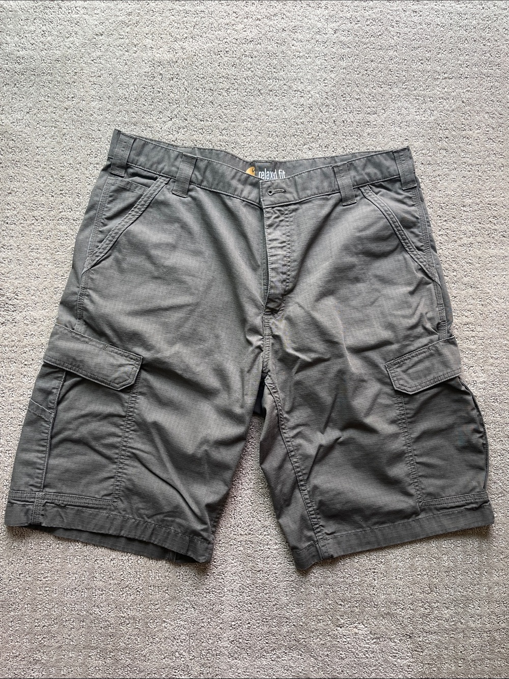 Carhartt Relaxed Fit Olive Green Cargo Shorts